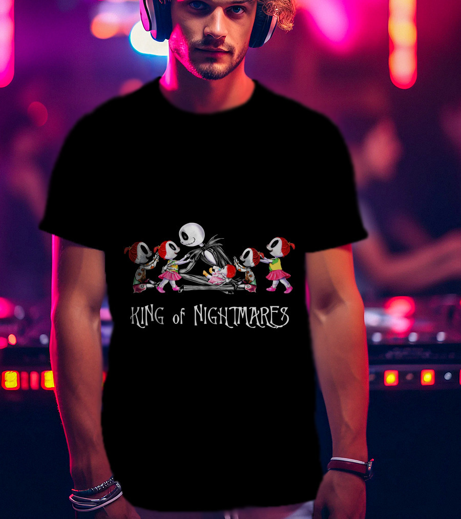 King Of Nightmares With 5 Girls Twisted Fantasy T-Shirt