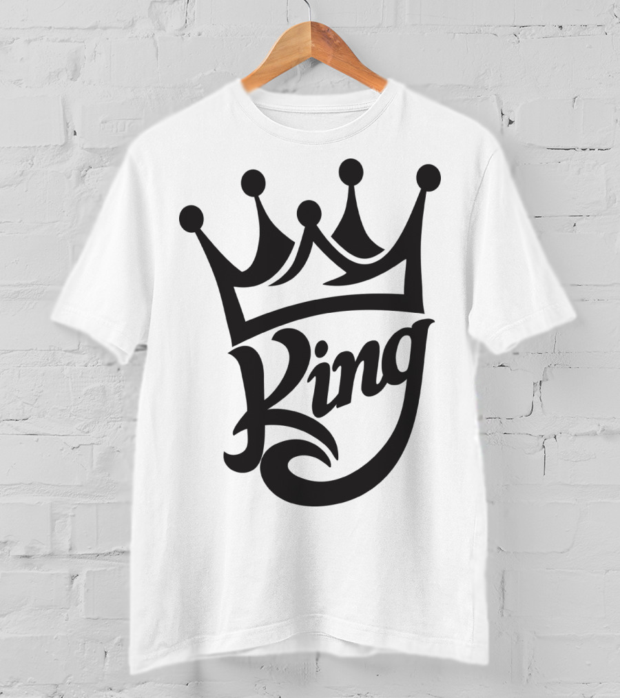 King Crown Iconic Typography T-Shirt