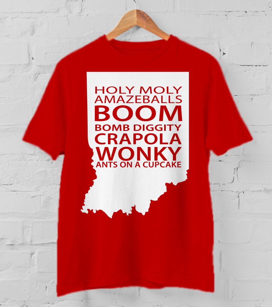 Holy Moly Amazeballs Boom Bomb Diggity Crapola Wonky Ants On A Cupcake T-Shirt