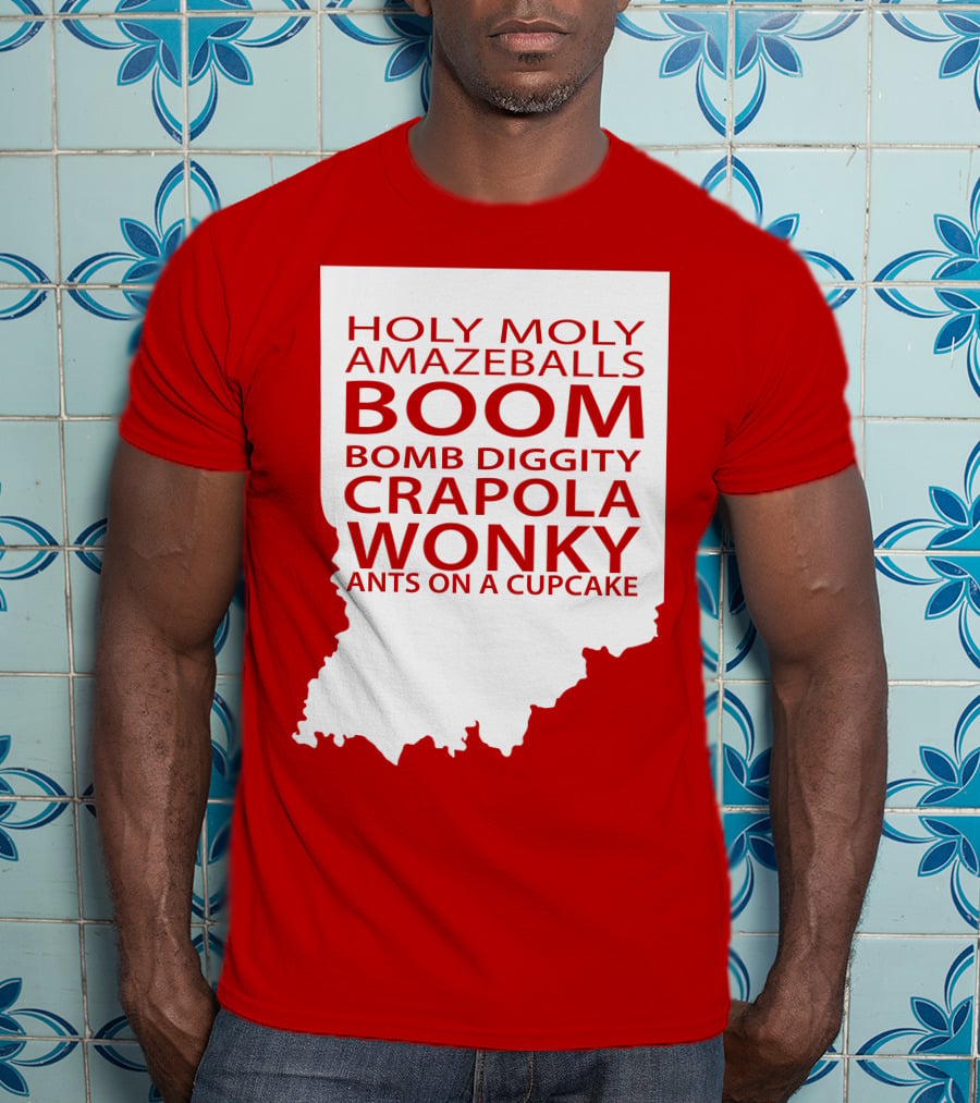 Holy Moly Amazeballs Boom Bomb Diggity Crapola Wonky Ants On A Cupcake T-Shirt