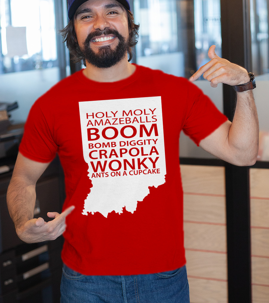 Holy Moly Amazeballs Boom Bomb Diggity Crapola Wonky Ants On A Cupcake T-Shirt