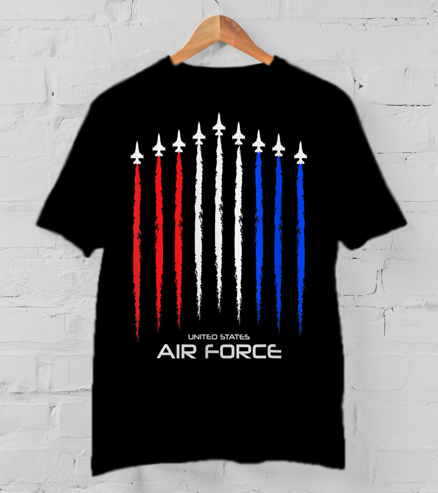 United States Air Force American Flag Jets T-Shirt