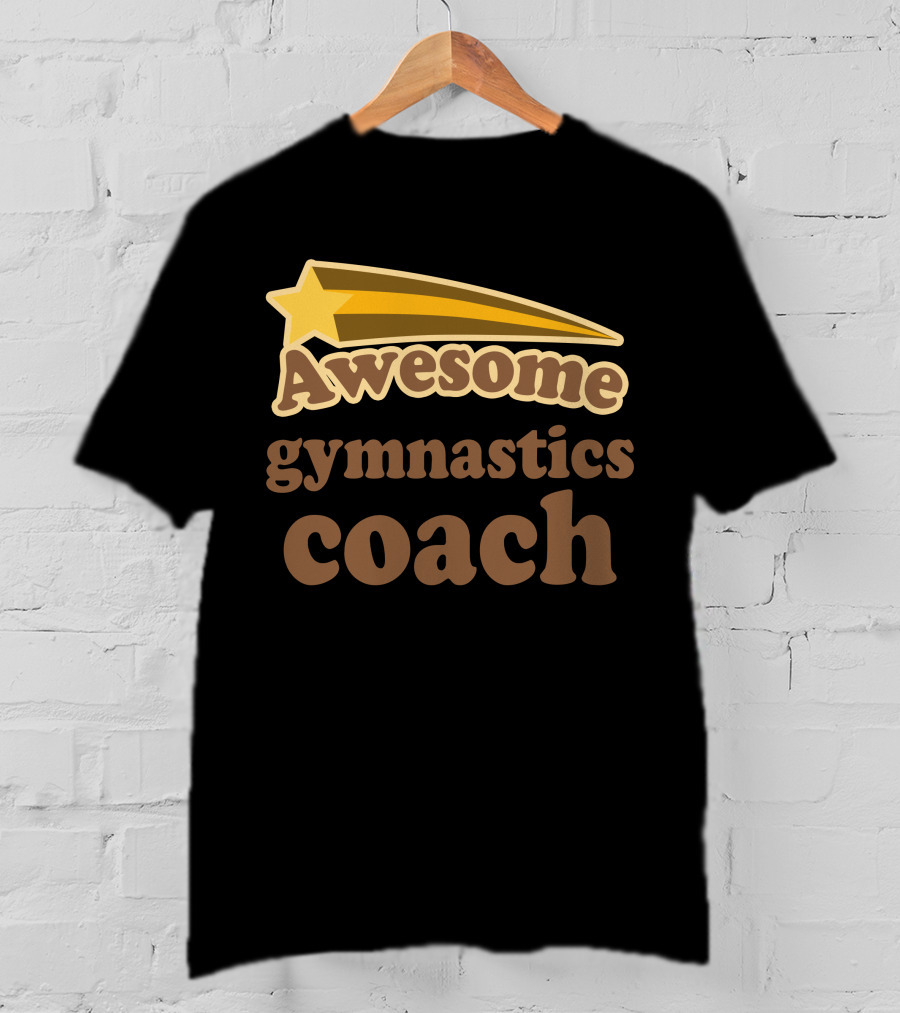 Awesome Gymnastics Coach Starburst Recognition T-Shirt