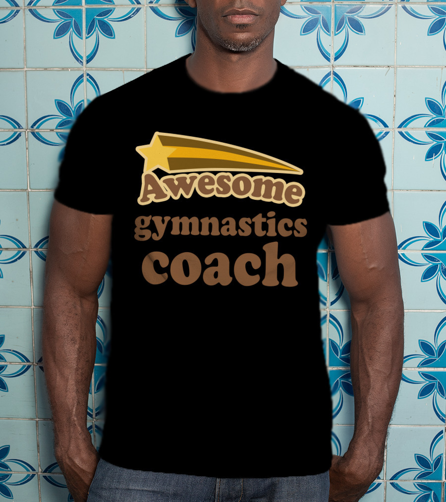 Awesome Gymnastics Coach Starburst Recognition T-Shirt