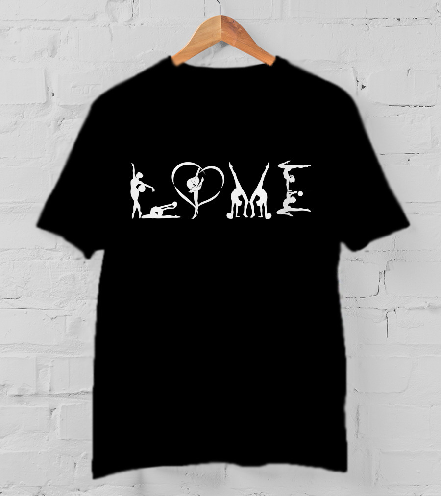 LOVE Formed By Gymnastics Poses T-Shirt