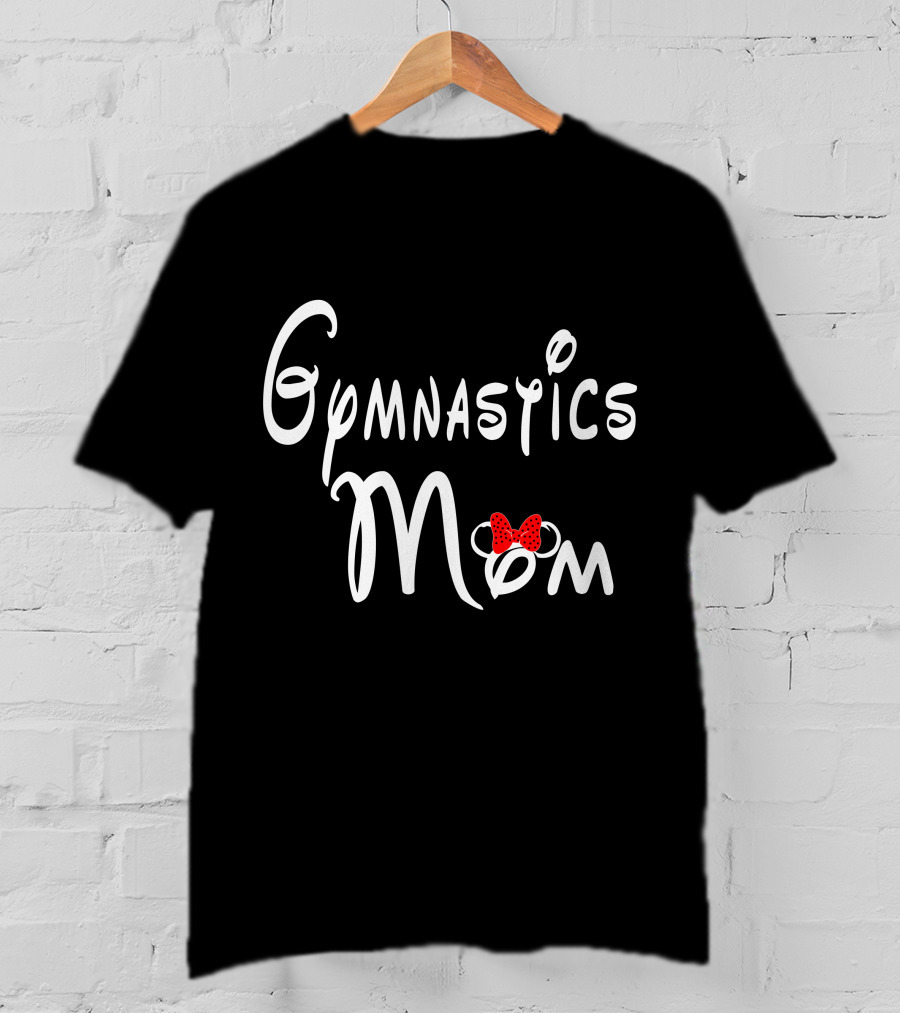 Gymnastics Mom With Bow T-Shirt