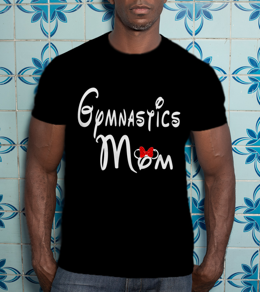 Gymnastics Mom With Bow T-Shirt