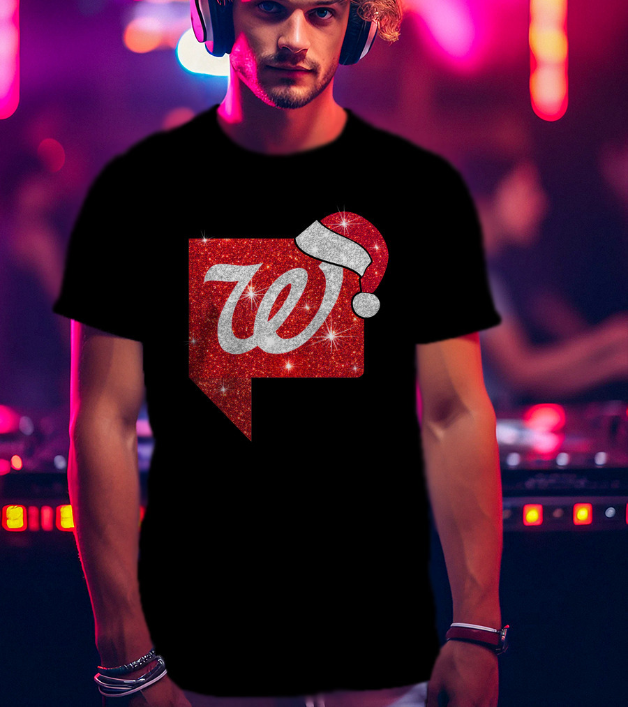 Walgreens Logo Christmas Santa Hat Holiday T-Shirt