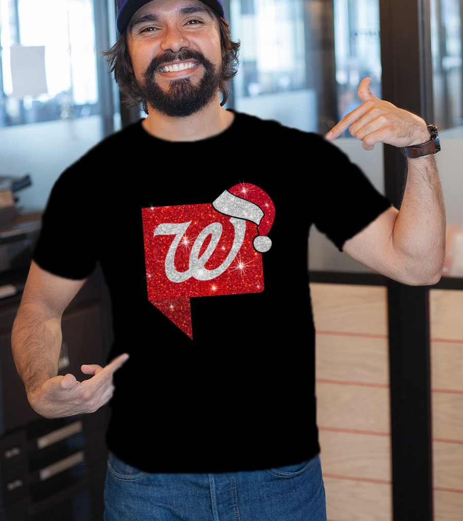 Walgreens Logo Christmas Santa Hat Holiday T-Shirt