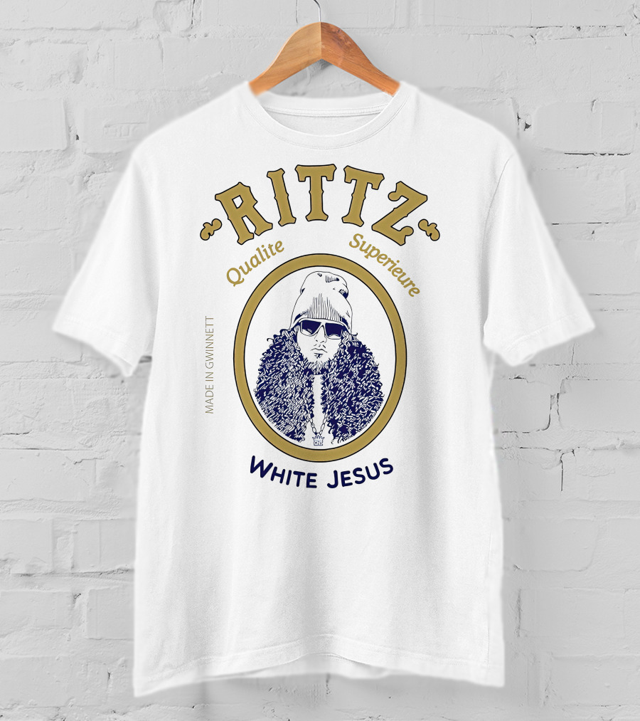 Rittz Qualite Superieure Made In Gwinnett White Jesus T-Shirt