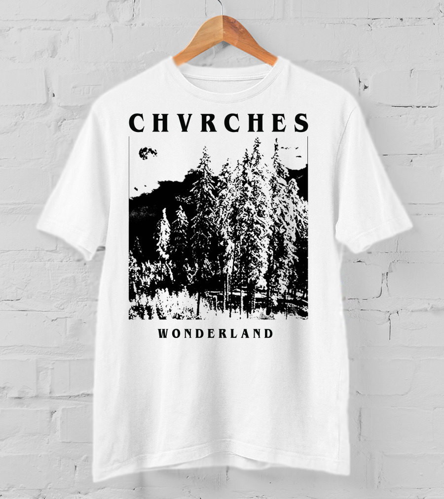 CHVRCHES Wonderland Winter Forest Scene T-Shirt