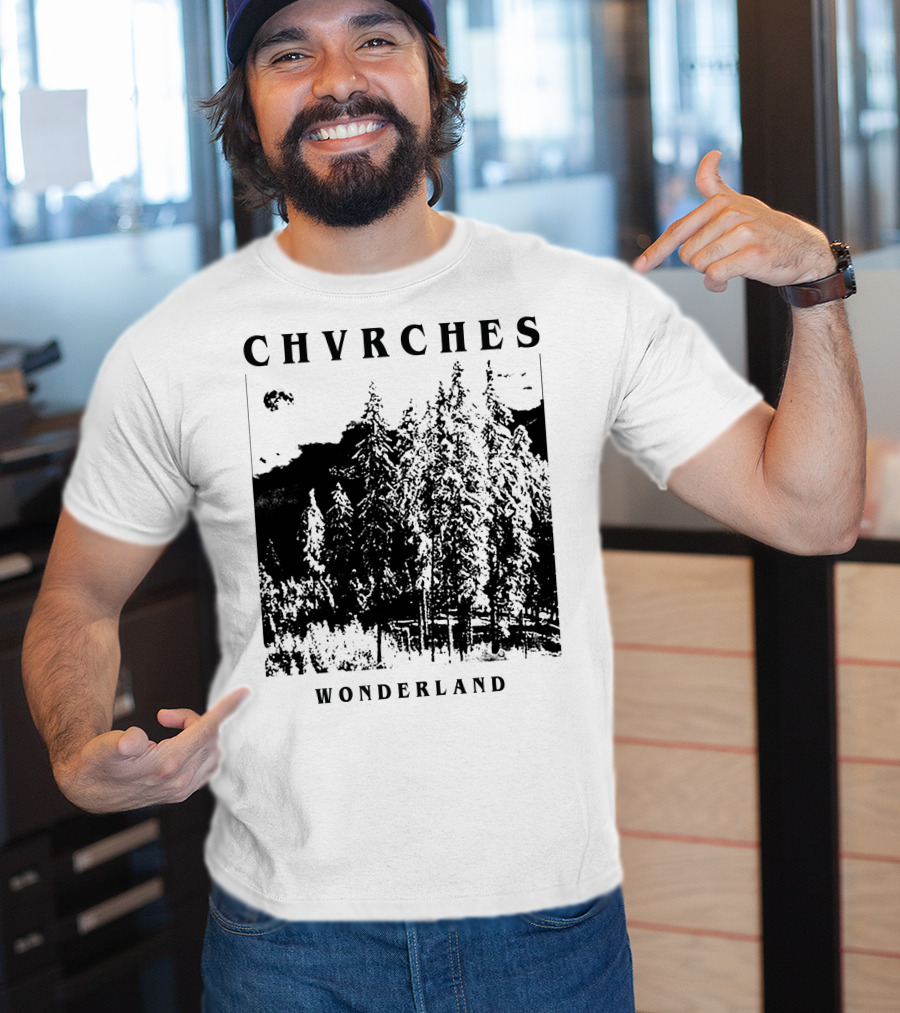 CHVRCHES Wonderland Winter Forest Scene T-Shirt