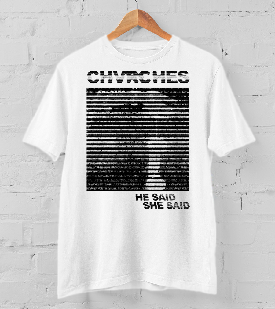 CHVRCHES He Said She Said Striped Visual T-Shirt