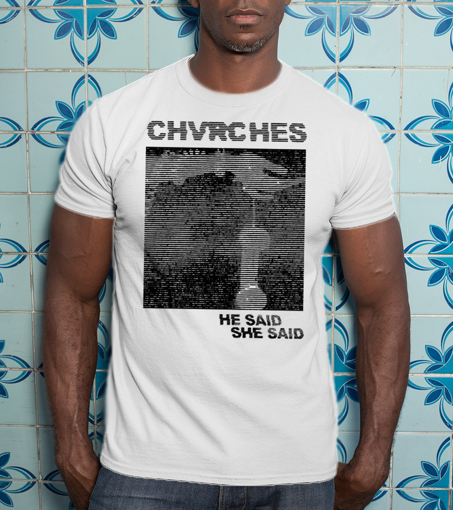CHVRCHES He Said She Said Striped Visual T-Shirt