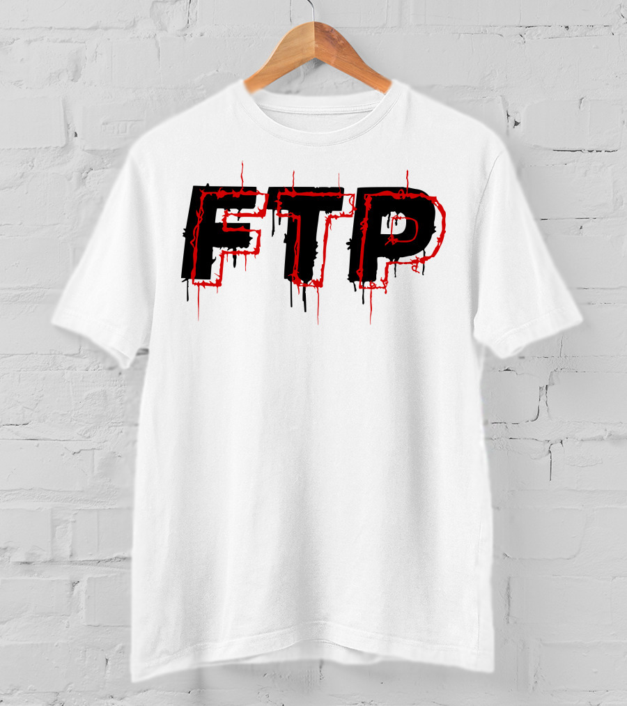 FTP Dripping Text T-Shirt