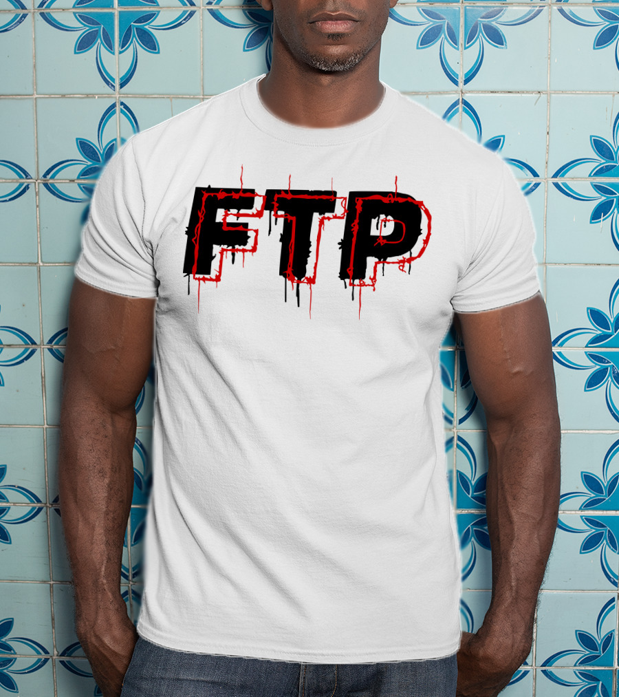 FTP Dripping Text T-Shirt