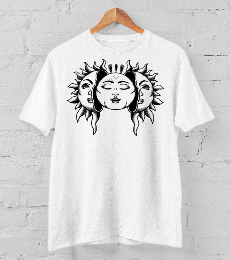 Danielle Cohn Sun Faces Artwork Merch T-Shirt