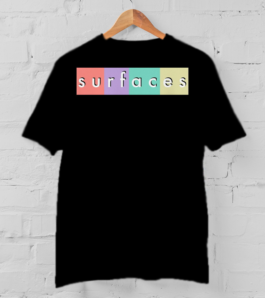 Surfaces Multicolor Text Block T-Shirt