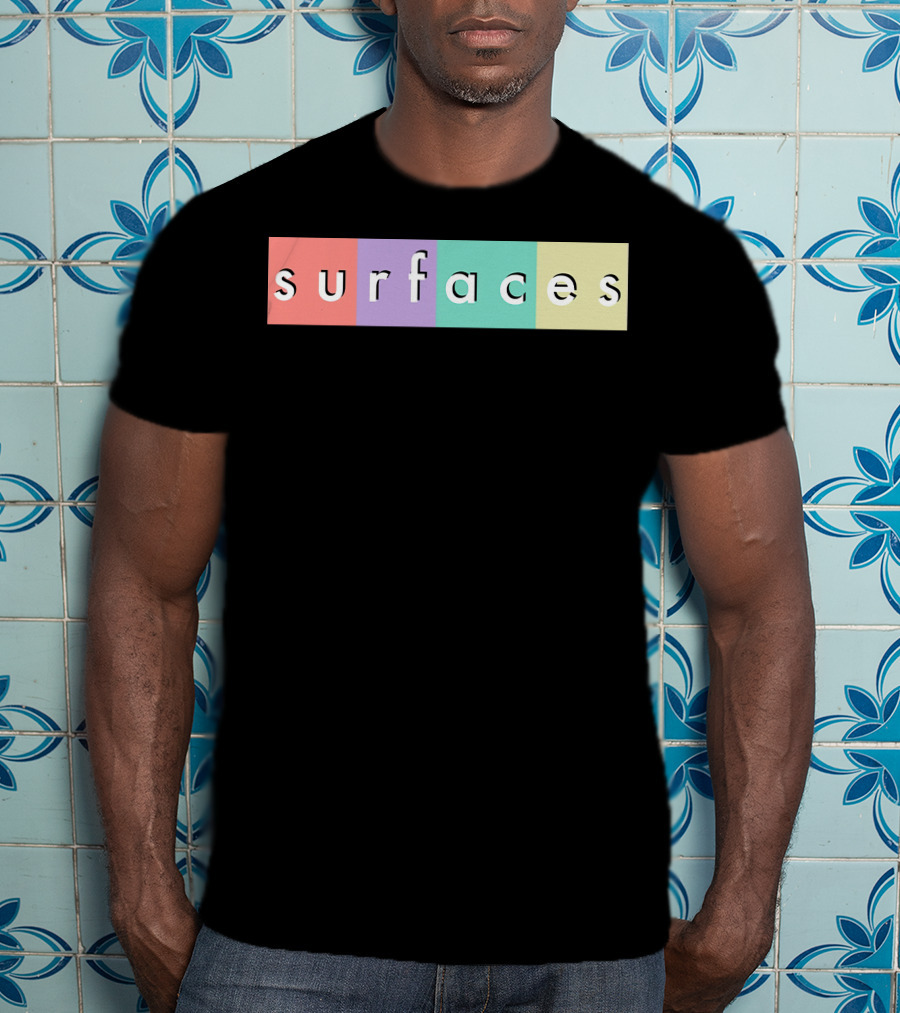 Surfaces Multicolor Text Block T-Shirt
