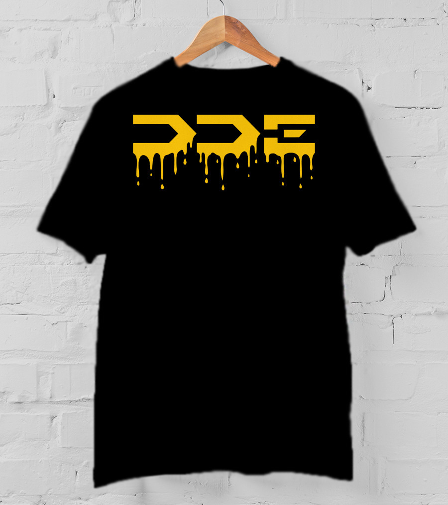 DDE Dripping Yellow Logo Merch T-Shirt