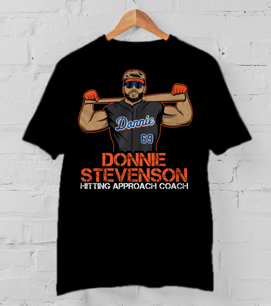 Donnie Stevenson Hitting Approach Coach 69 Jersey Player T-Shirt