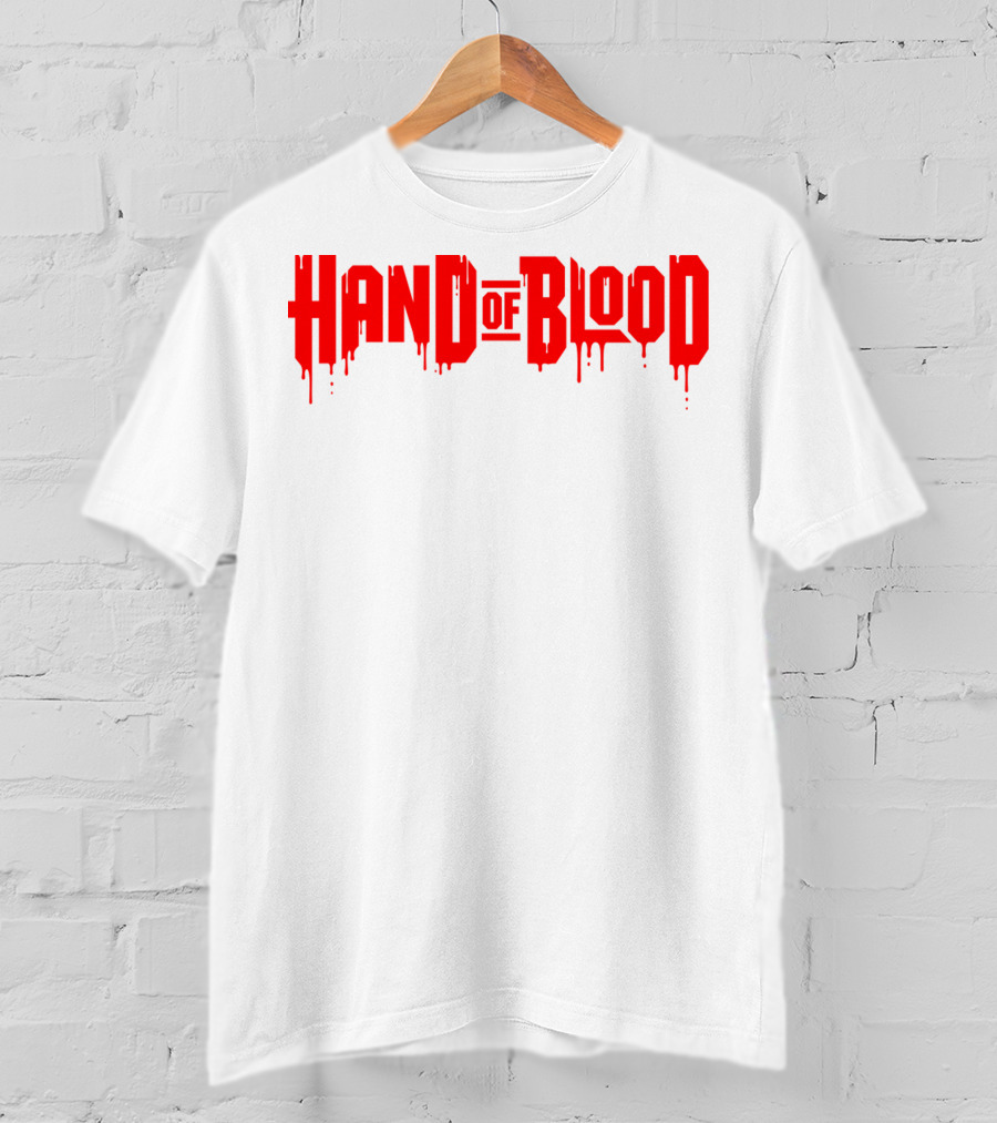 Handofblood Dripping Text T-Shirt