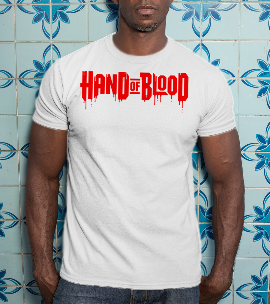 Handofblood Dripping Text T-Shirt