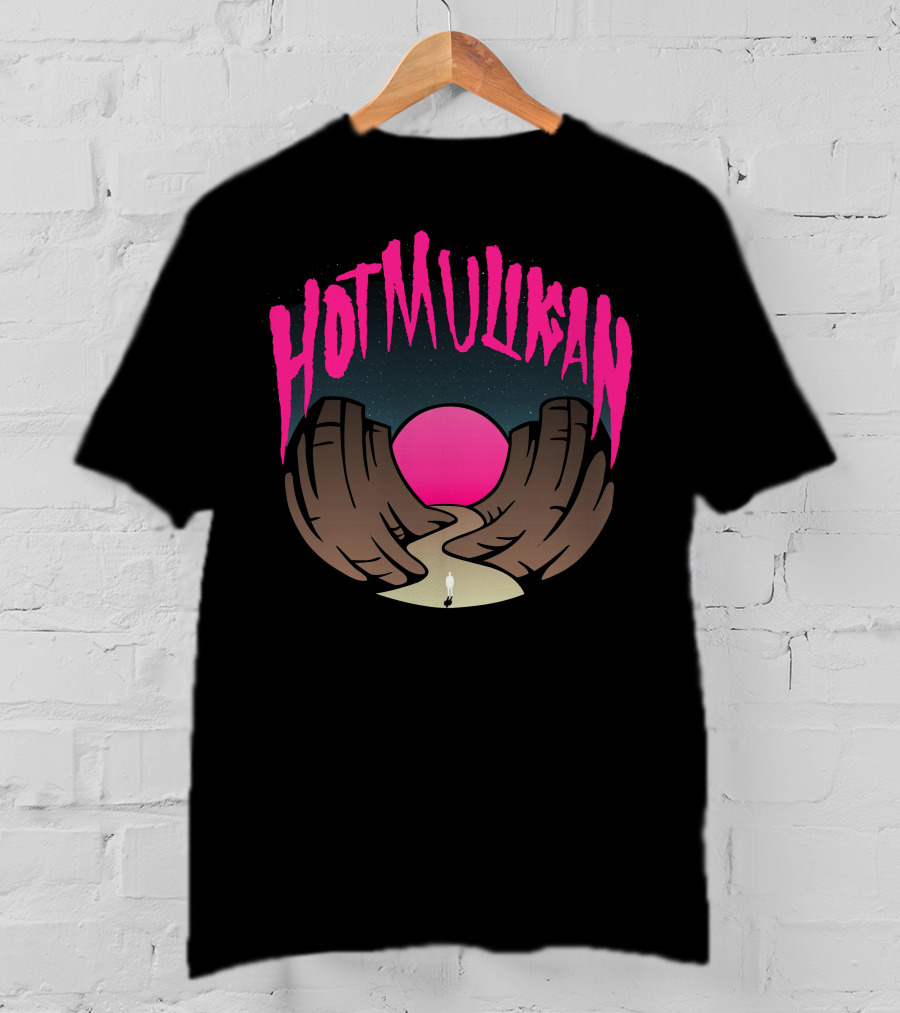 Hot Mulligan Pink Sunset Canyon Pathway T-Shirt