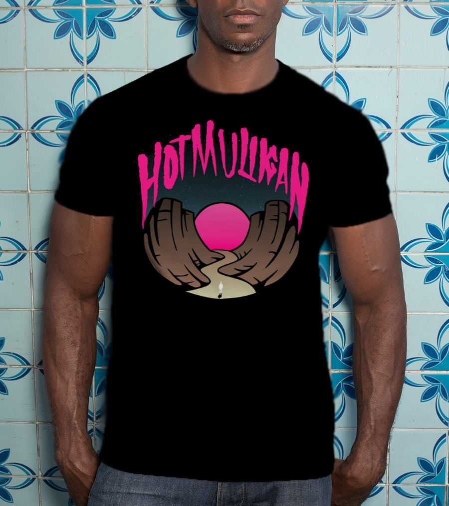 Hot Mulligan Pink Sunset Canyon Pathway T-Shirt