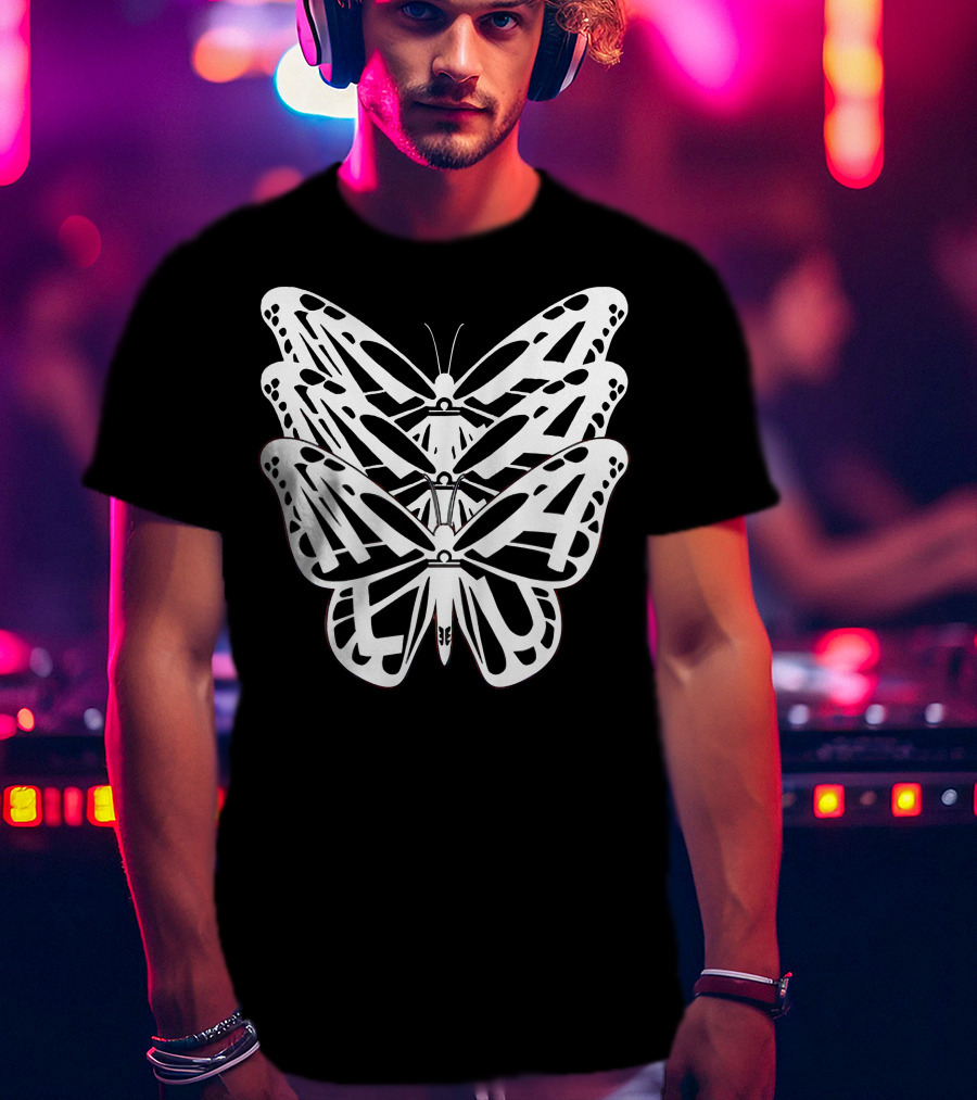 Malu Trevejo Triple Butterfly Merch T-Shirt