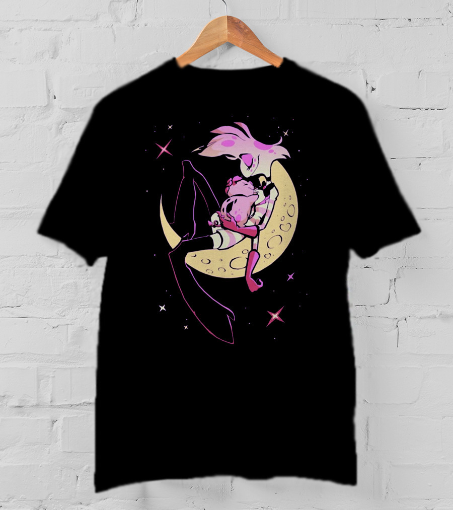 Vivziepop Moon Character Pink Starry Night Merch T-Shirt