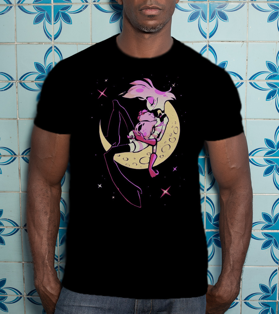 Vivziepop Moon Character Pink Starry Night Merch T-Shirt
