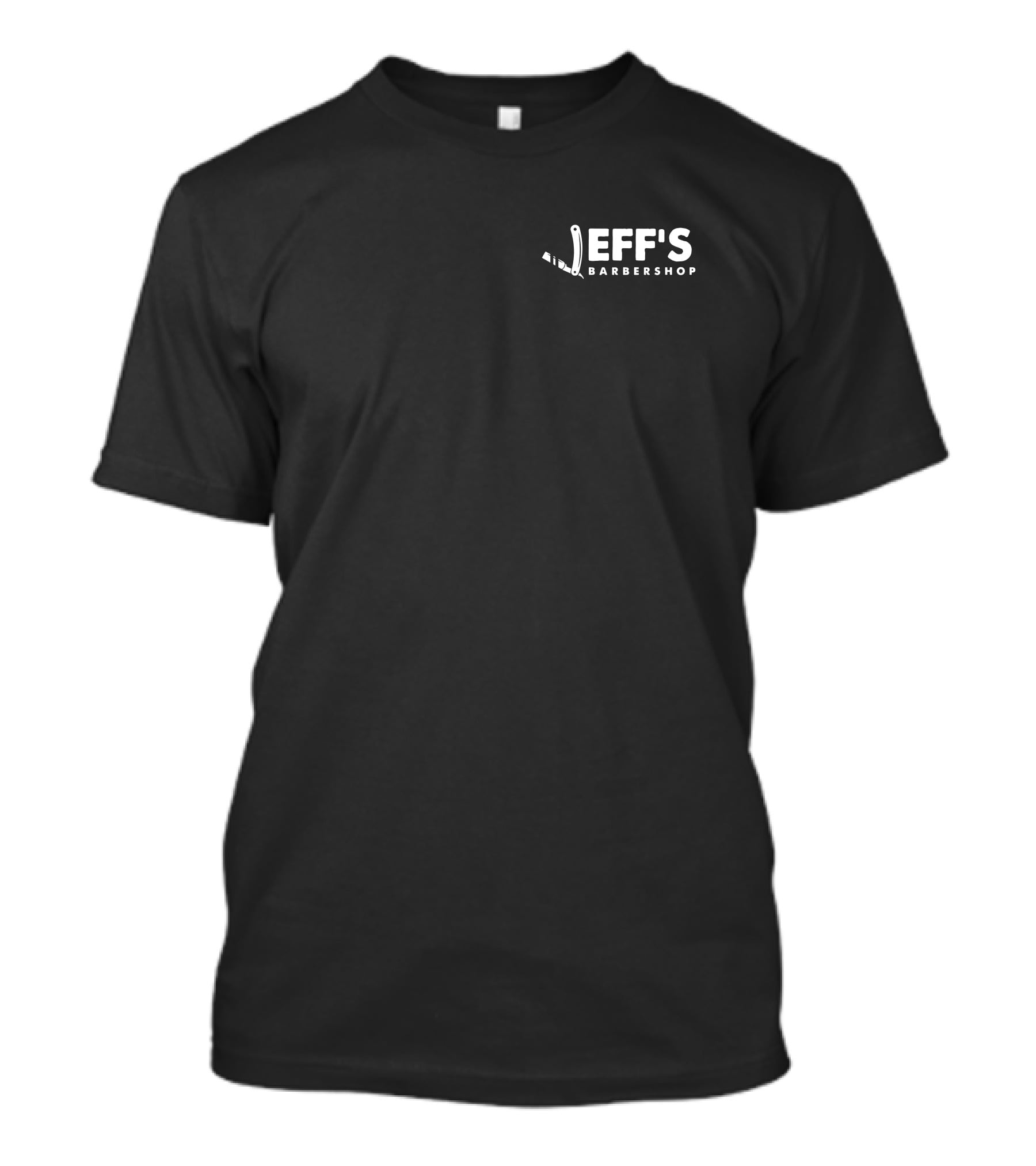 Jeff's Barbershop Razor T-Shirt