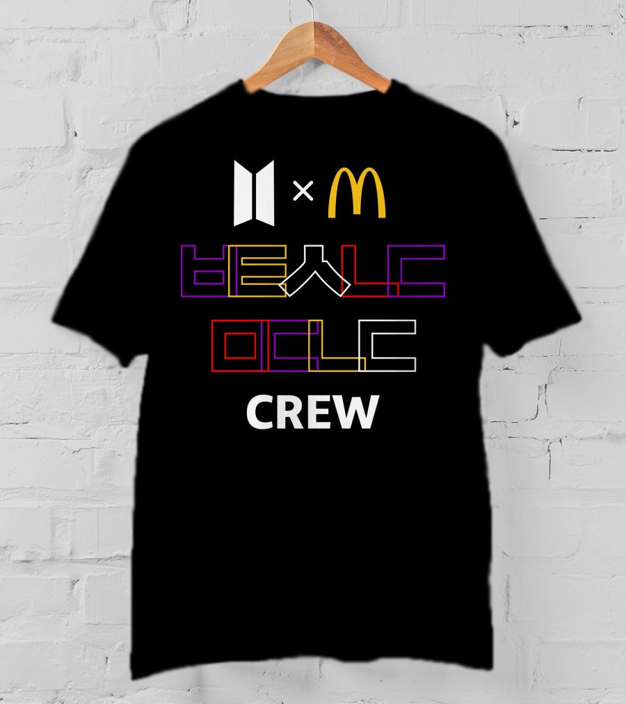 McDonald X BTS Collaboration Be A Music Crew T-Shirt