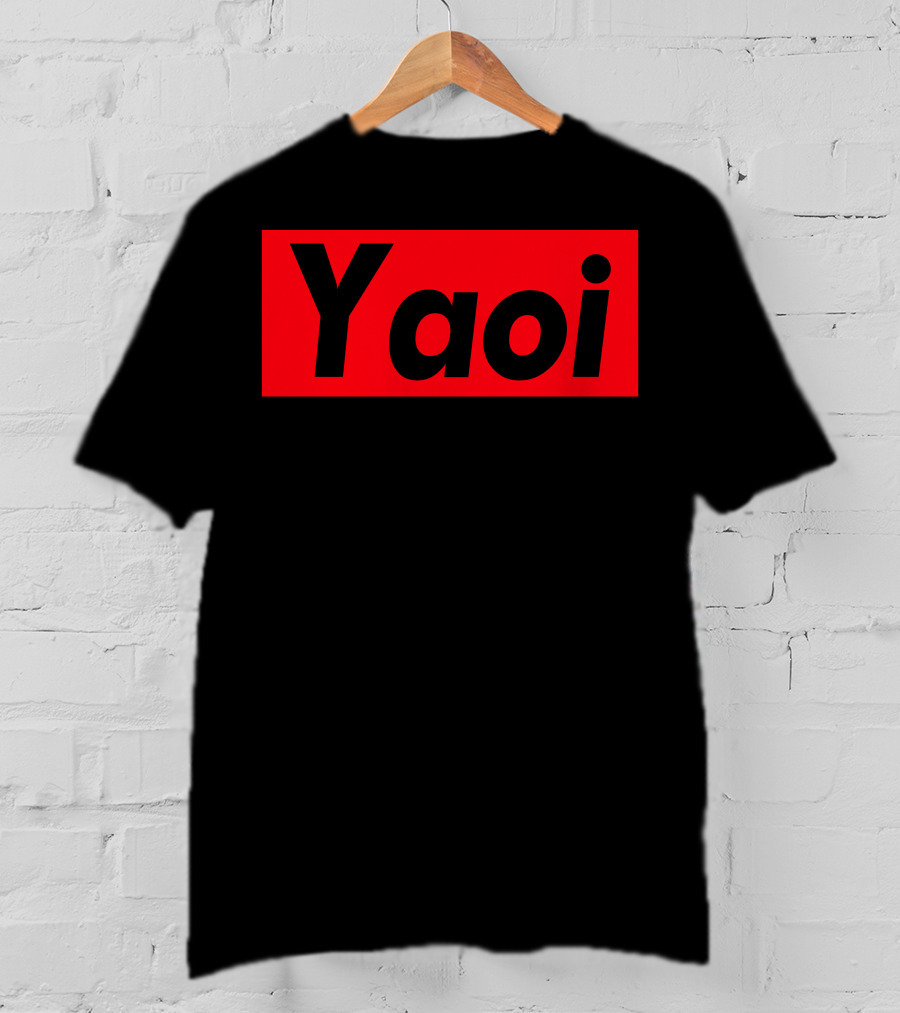 Yaoi Red Black Bold Text Manga T-Shirt