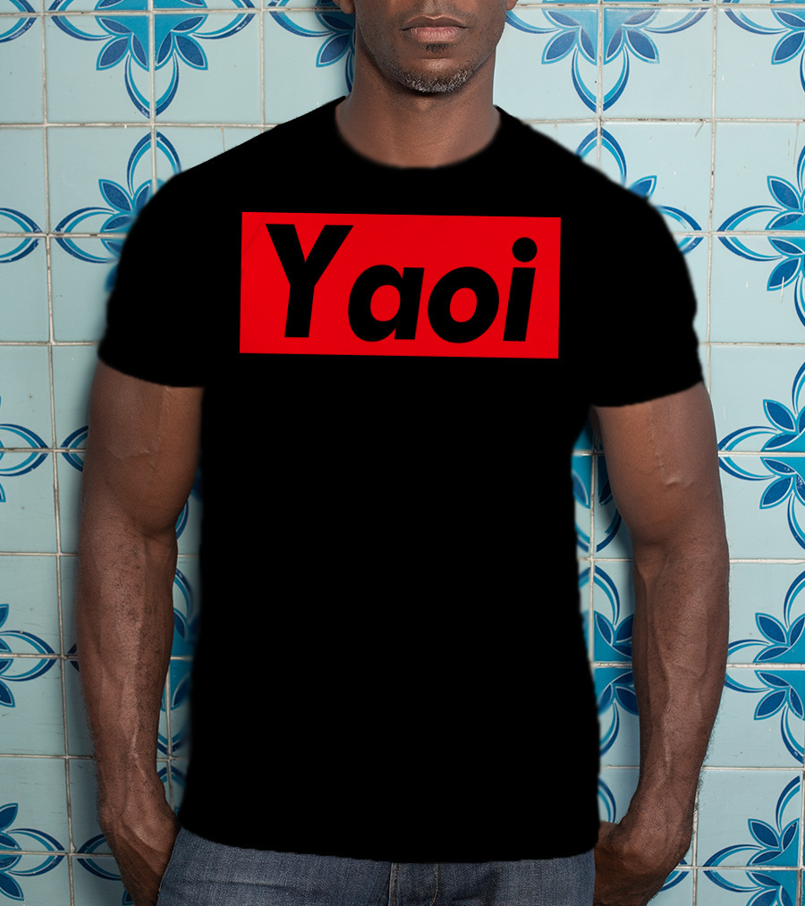 Yaoi Red Black Bold Text Manga T-Shirt