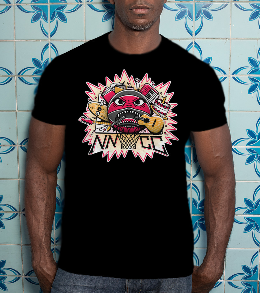 NNNGG Lem Lemm Basketball Guitar Music Elements T-Shirt