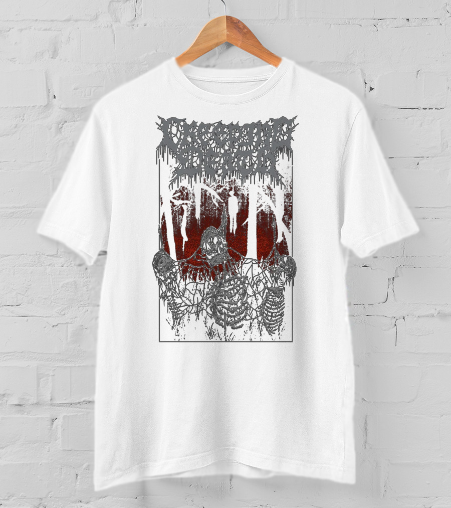 Creeping Death Skeletons In Haunted Forest With Hanging Figures T-Shirt