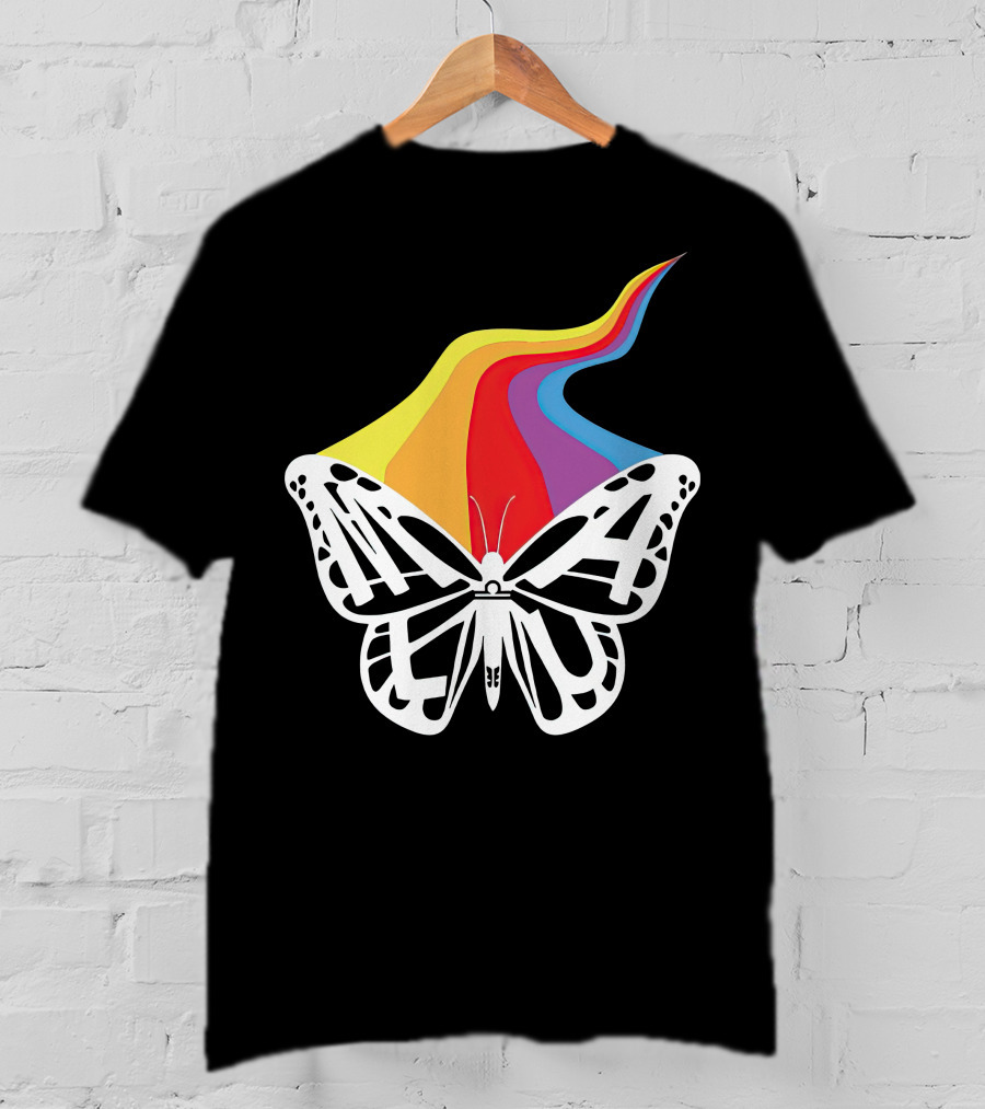 Malu Merch Butterfly Rainbow T-Shirt