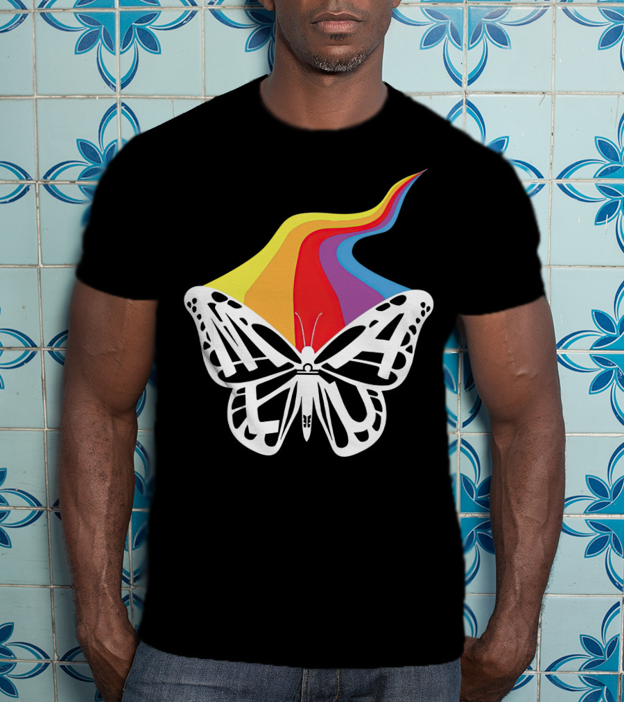 Malu Merch Butterfly Rainbow T-Shirt