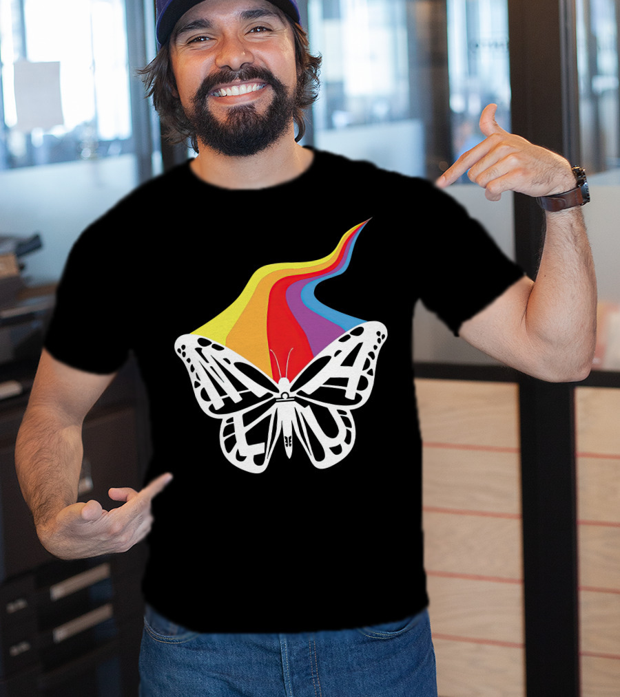 Malu Merch Butterfly Rainbow T-Shirt