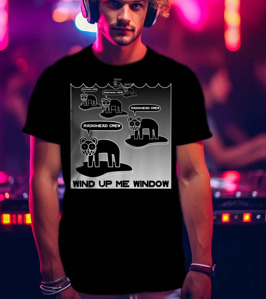 Radiohead Crew Wind Up ME Window T-Shirt