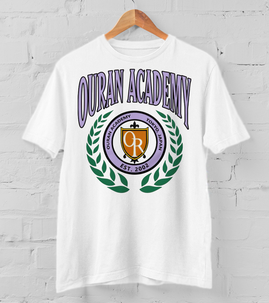 Ouran Academy Tokyo Japan Est. 2002 Emblem Crest T-Shirt