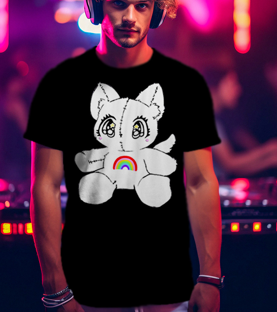 Slayyyter Rainbow Cat Plushie T-Shirt