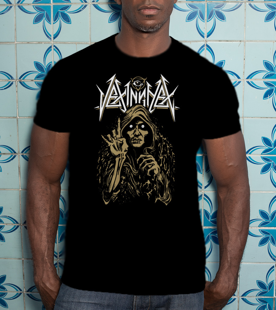 Vexinghex Third Eye Skeleton Cloaked Figure T-Shirt
