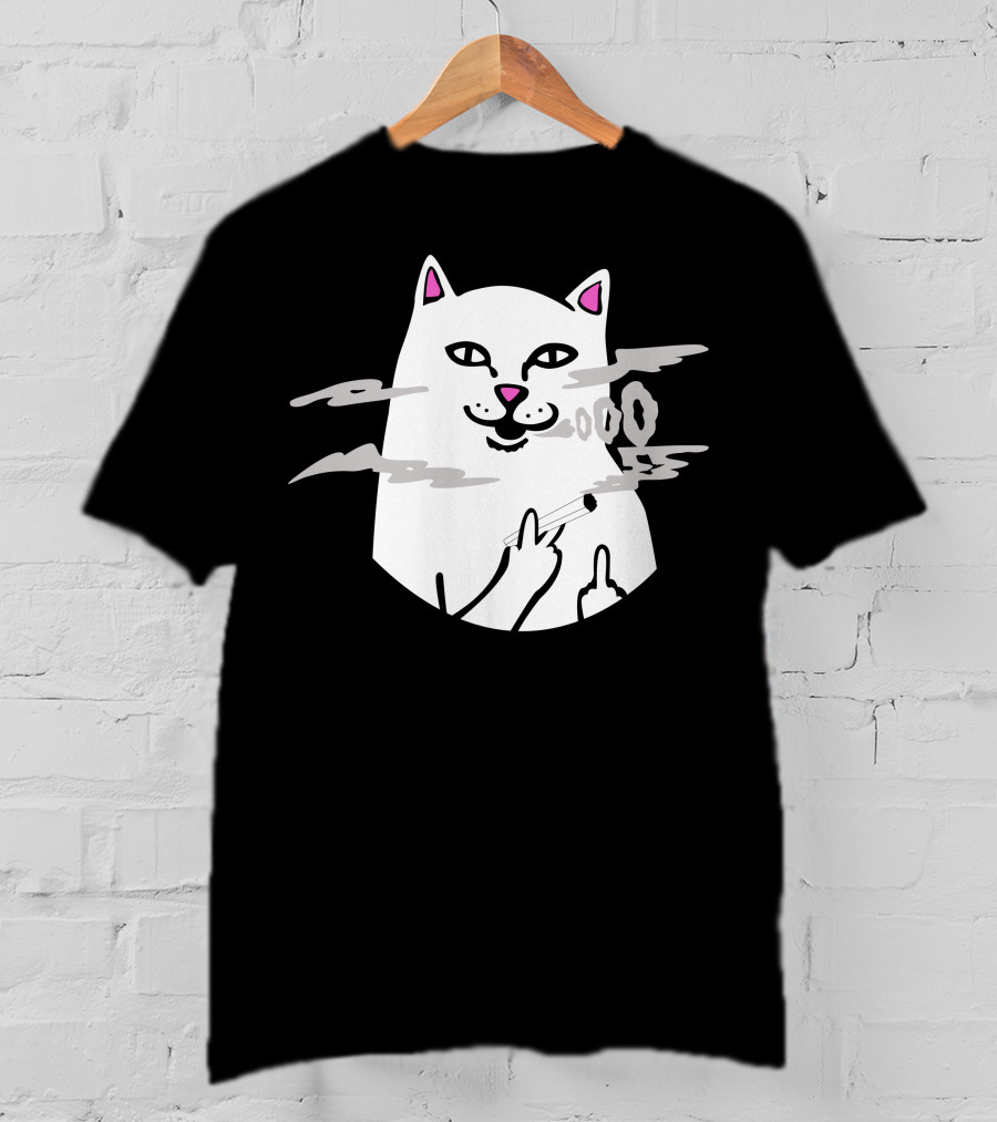 Bella Poarch Cat Smoking Middle Fingers T-Shirt