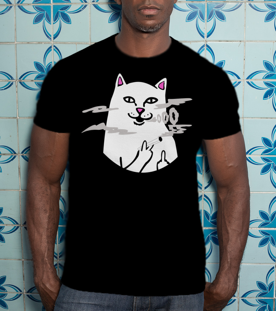 Bella Poarch Cat Smoking Middle Fingers T-Shirt