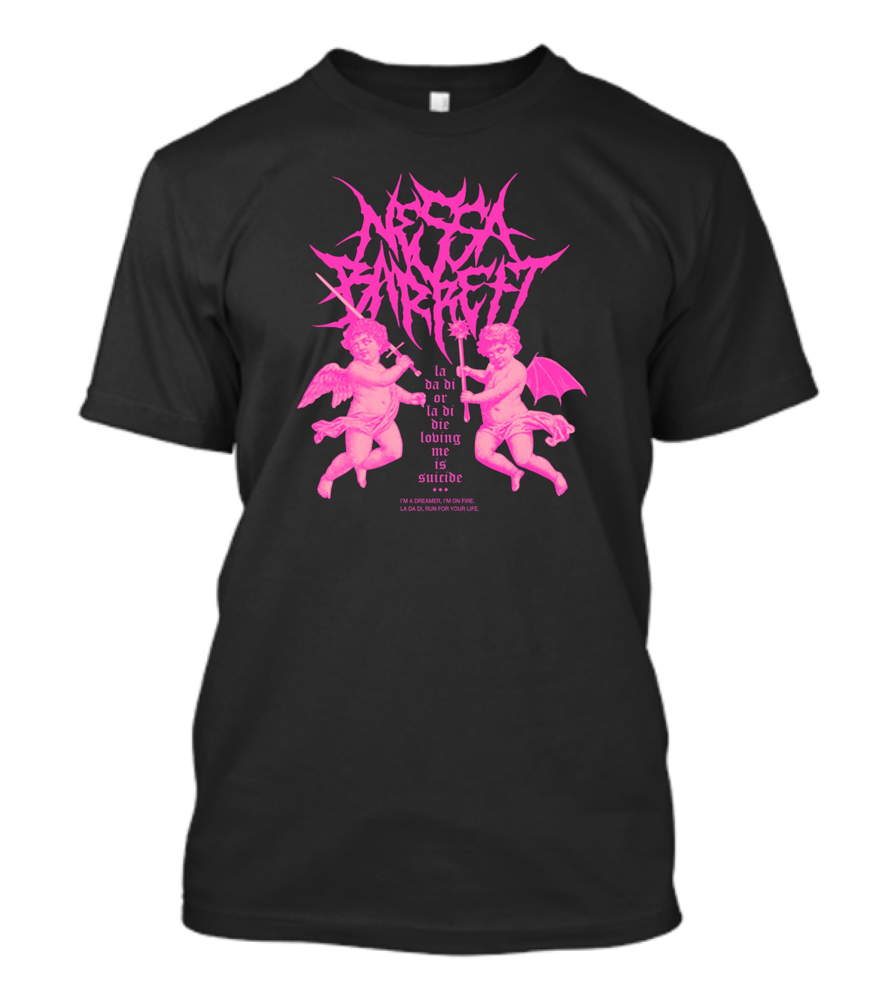 Nessa Barrett La Da Di Or La Di Die Loving Me Is Suicide Cherubs T-Shirt