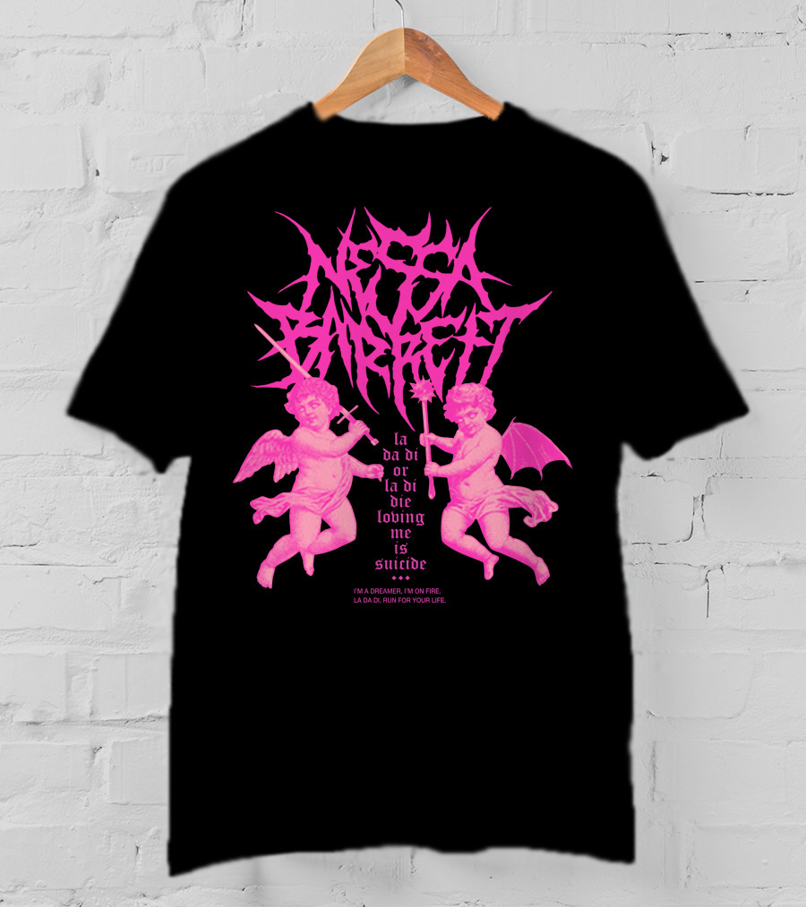 Nessa Barrett La Da Di Or La Di Die Loving Me Is Suicide Cherubs T-Shirt
