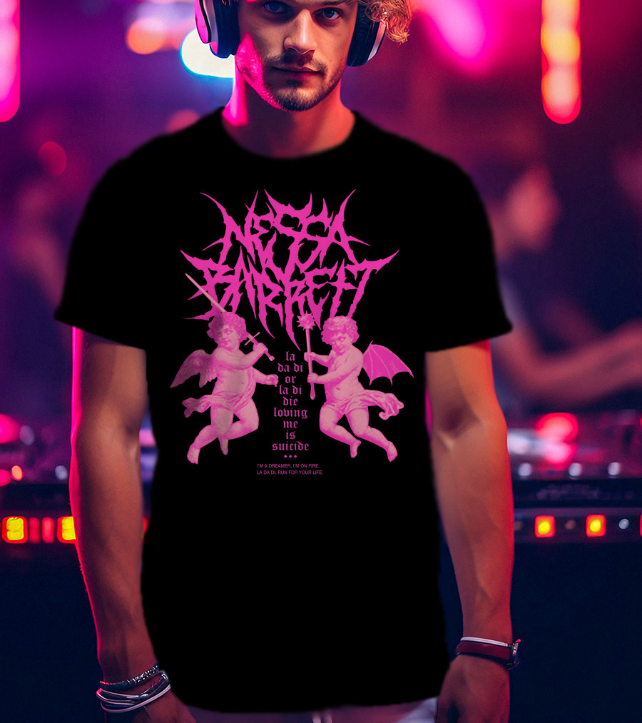 Nessa Barrett La Da Di Or La Di Die Loving Me Is Suicide Cherubs T-Shirt